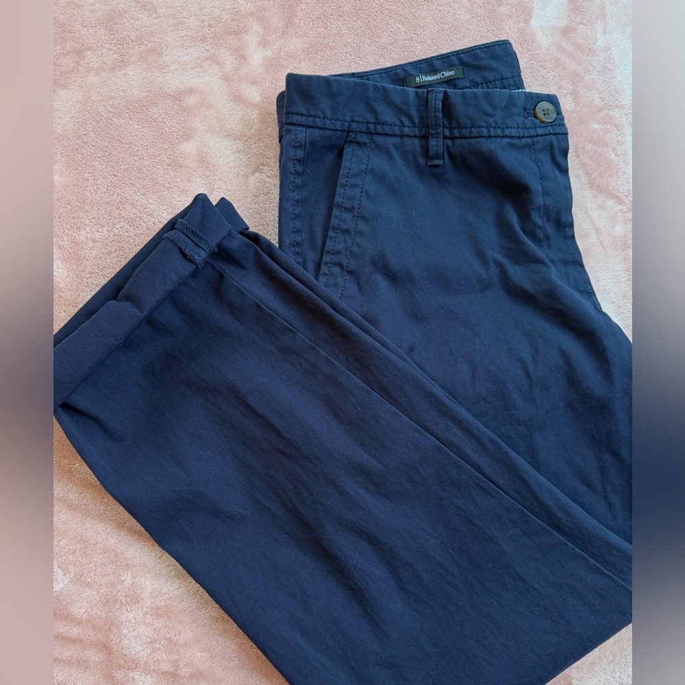 TALBOTS - Navy Relaxed Chino Pants - Picture 6 of 6